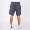 Bobson Japanese Men's Basic Non-Denim Tapered Short Mid Waist 166289 (Blue)