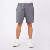 Bobson Japanese Men's Basic Non-Denim Tapered Short Mid Waist 166289 (Charcoal)