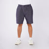 Bobson Japanese Men's Basic Non-Denim Tapered Short Mid Waist 166289 (Navy)