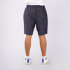 Bobson Japanese Men's Basic Non-Denim Tapered Short Mid Waist 166289 (Navy)