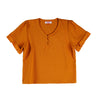 Bobson Japanese Ladies Basic Woven Shirt Boxy Fit 158230-U (Rust)