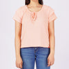 Bobson Japanese Ladies Basic Tees Boxy Fit 163640-U (Coral)