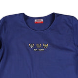 Bobson Japanese X Tom and Jerry Ladies Basic Tees Boxy Fit 163264-U (Blue)