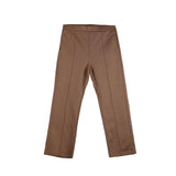 Bobson Japanese Ladies Basic Non-Denim Flared Pants 157463 (Brown)