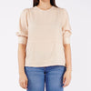 Bobson Japanese Ladies Basic Woven Shirt Relaxed Fit 155227 (Beige)