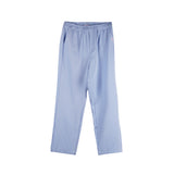 Bobson Japanese Ladies Basic Non-Denim Drawstring Pants 156570 (Chambray Blue)