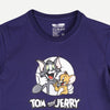 Bobson Japanese X Tom and Jerry Children's Wear Kid's Basic Tees Regular Fit 166431-U (Navy)