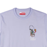 Bobson Japanese X Tom and Jerry with Back Print Men's Basic Tees Comfort Fit 167639-U (Heather)