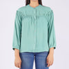 Bobson Japanese Ladies Basic Woven Shirt Regular Fit 154975 (Light Green)