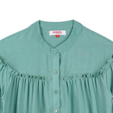 Bobson Japanese Ladies Basic Woven Shirt Regular Fit 154975 (Light Green)