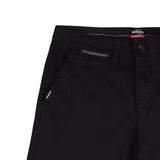 Bobson Japanese Men's Basic Non-Denim Chino Pants Mid Waist 164861 (Black)