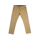 Bobson Japanese Men's Basic Non-Denim Chino Pants Mid Waist 164861 (Khaki)