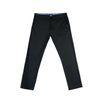 Bobson Japanese Men's Basic Non-Denim Chino Pants Mid Waist 164509 (Black)