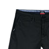 Bobson Japanese Men's Basic Non-Denim Chino Pants Mid Waist 164509 (Black)