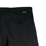 Bobson Japanese Men's Basic Non-Denim Chino Pants Mid Waist 164509 (Black)