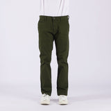 Bobson Japanese Men's Basic Non-Denim Chino Pants Mid Waist 164509 (Fatigue)