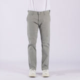 Bobson Japanese Men's Basic Non-Denim Chino Pants Mid Waist 164527 (Light Gray)