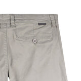 Bobson Japanese Men's Basic Non-Denim Chino Pants Mid Waist 164527 (Light Gray)