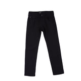 Bobson Japanese Men's Basic Denim Pants Skinny Mid Waist 163416 (Black)