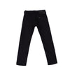 Bobson Japanese Men's Basic Denim Pants Skinny Mid Waist 163416 (Black)