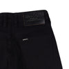 Bobson Japanese Men's Basic Denim Pants Skinny Mid Waist 163416 (Black)