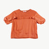 Bobson Japanese Ladies Basic Woven Shirt Boxy Fit 155454 (Peach)