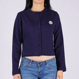 Bobson Japanese Ladies Basic Jacket Crop Fit 161582-U (Navy)