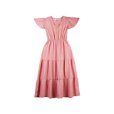 Bobson Japanese Ladies Basic Dress Regular Fit 156517 (Pink)