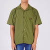 Bobson Japanese Men's Basic Woven Shirt Boxy Fit 159614 (Fatigue)