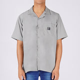 Bobson Japanese Men's Basic Woven Shirt Boxy Fit 159614 (Gray)