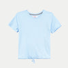 Bobson Japanese Ladies Basic Round Neck shirt for women Trendy Fashion High Quality Apparel Comfortable Casual Tees for women Loose Fit 106711 (Light Blue)