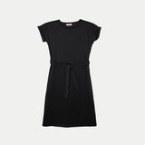 Bobson Japanese Ladies Basic Dress for Women Trendy Fashion High Quality Apparel Comfortable Casual Dress for Women Relaxed Fit 128871 (Black)