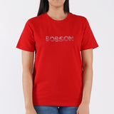 Bobson Japanese Ladies Basic Round Neck T shirt for Women Trendy Fashion High Quality Apparel Comfortable Casual Tees for Women Loose Fit 112682 (Red)