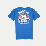 Bobson Japanese Men's Basic Round Neck T shirt for Men With Back Print Graphic Design Trendy Fashion High Quality Apparel Comfortable Casual Tees for Men Comfort Fit 146846-U (Princess Blue)