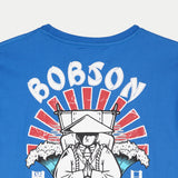 Bobson Japanese Men's Basic Round Neck T shirt for Men With Back Print Graphic Design Trendy Fashion High Quality Apparel Comfortable Casual Tees for Men Comfort Fit 146846-U (Princess Blue)