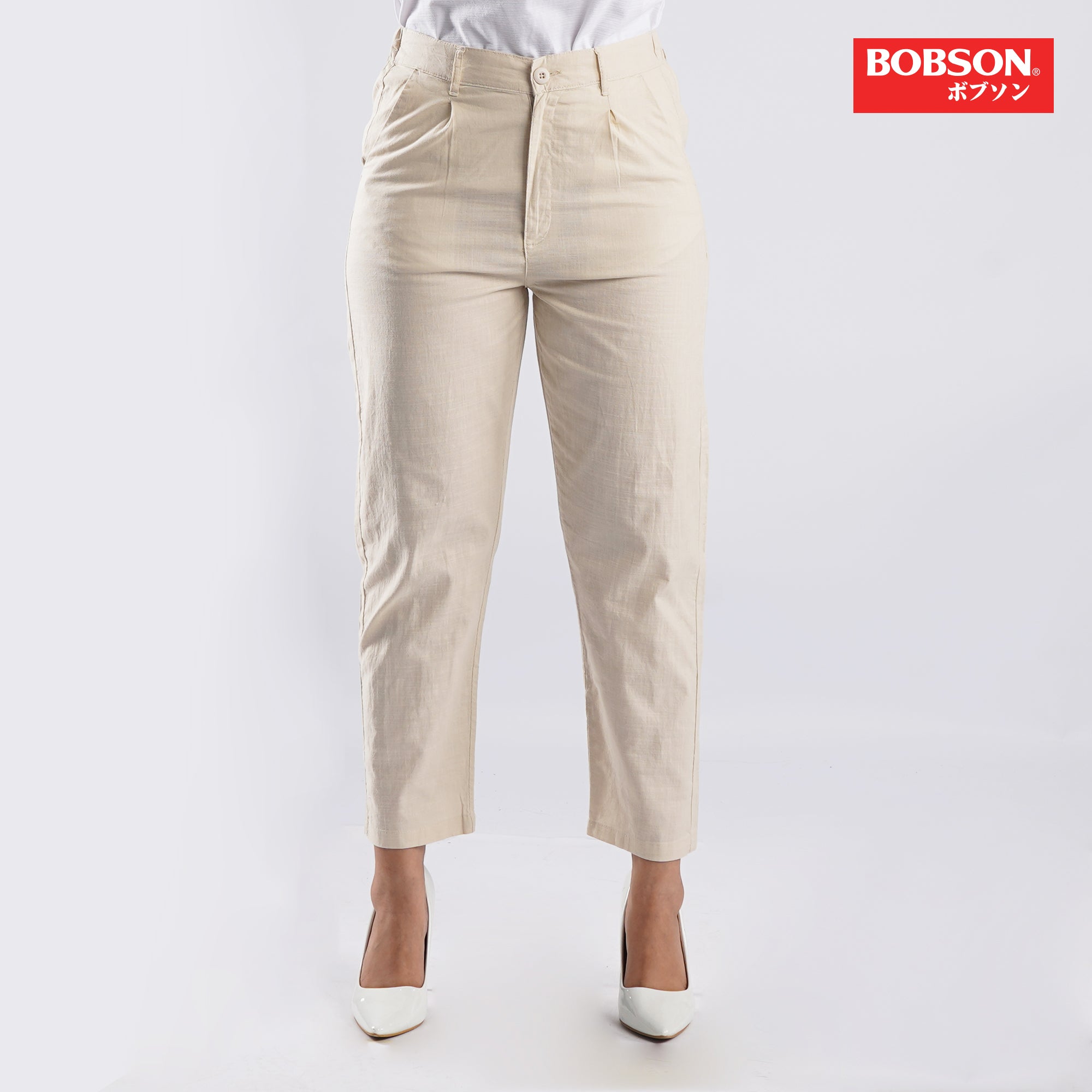 Bobson Ladies Basic Non-Denim Drawstring Candy Pants for Women Trendy –  Bobson ボブソン